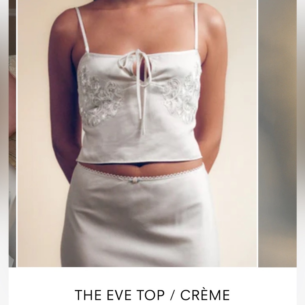 White Silk Top